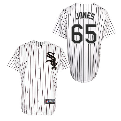 Nate Jones #65 Youth Baseball Jersey-Chicago White Sox Authentic Home White Cool Base MLB Jersey
